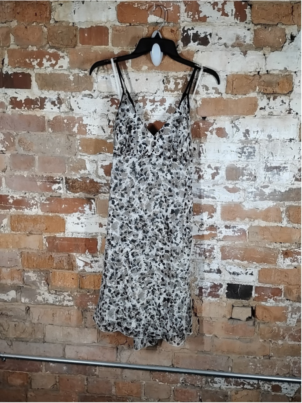 Kenzie white blue grey v neck spaghetti strap ruffle summer sun dress 12